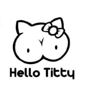 Stickers HELLO TITTY