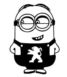 Stickers MINION 2 PEUGEOT