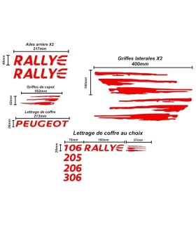 Kit Complet Personnalisable Rallye PTS FULL RED