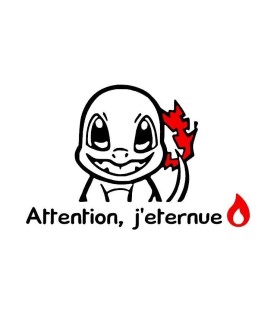 Stickers ATTENTION J’ÉTERNUE 