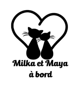 Stickers ANIMAUX CŒUR A BORD