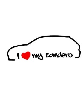 Stickers I LOVE MY SANDERO