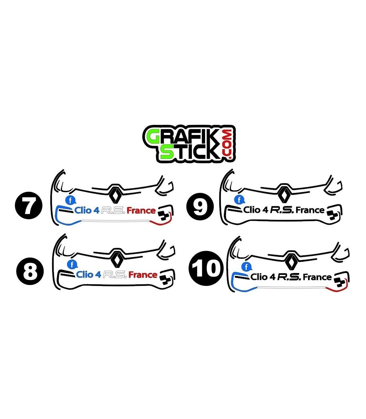 Stickers Clio 4Rs France