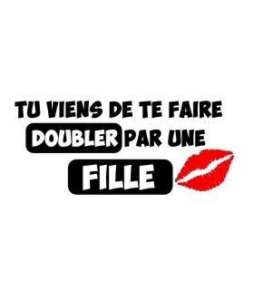 Stickers DOUBLER PAR UNE FILLE