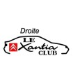 Stickers Le club Xantia Carré rouge sens droit
