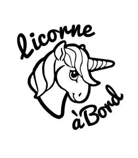 Stickers Licorne à Bord