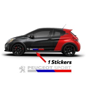 1 Stickers Peugeot Sport Latéral