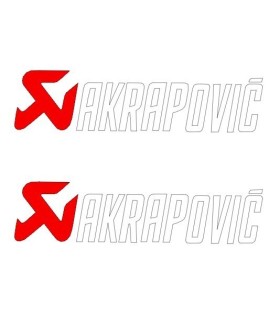 Stickers 2X Akrapovic pour Canule Echappement