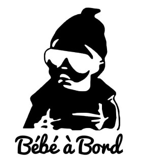 Stickers BÉBÉ A BORD LUNETTE