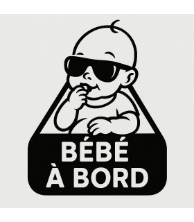 Stickers BÉBÉ A BORD LUNETTE
