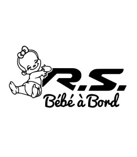 Stickers BÉBÉ A BORD RS FILLE
