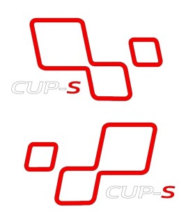 Paire de Stickers CUP-S de portes Megane