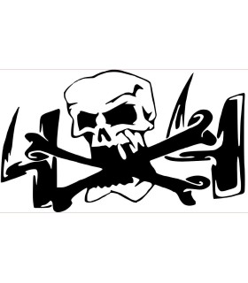 Stickers 4X4 TETE DE MORT